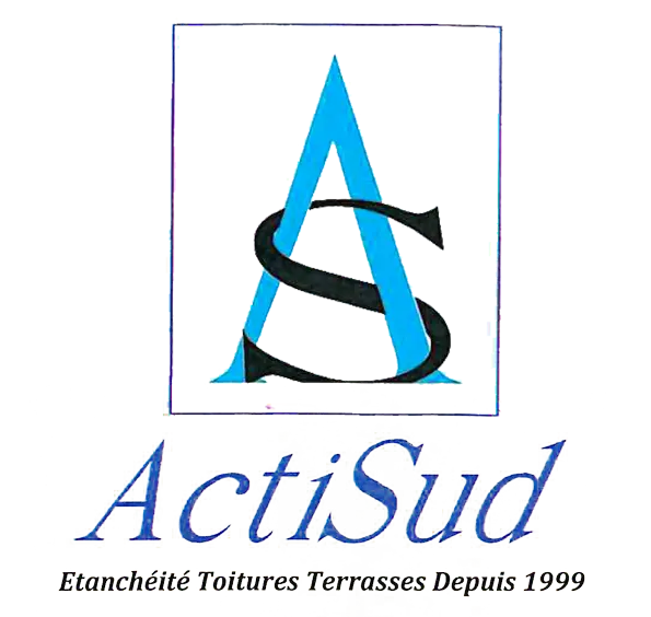 a blue and black logo