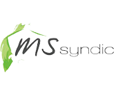 a logo with text on it