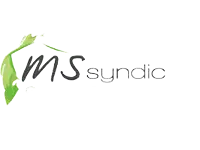 a logo with text on it