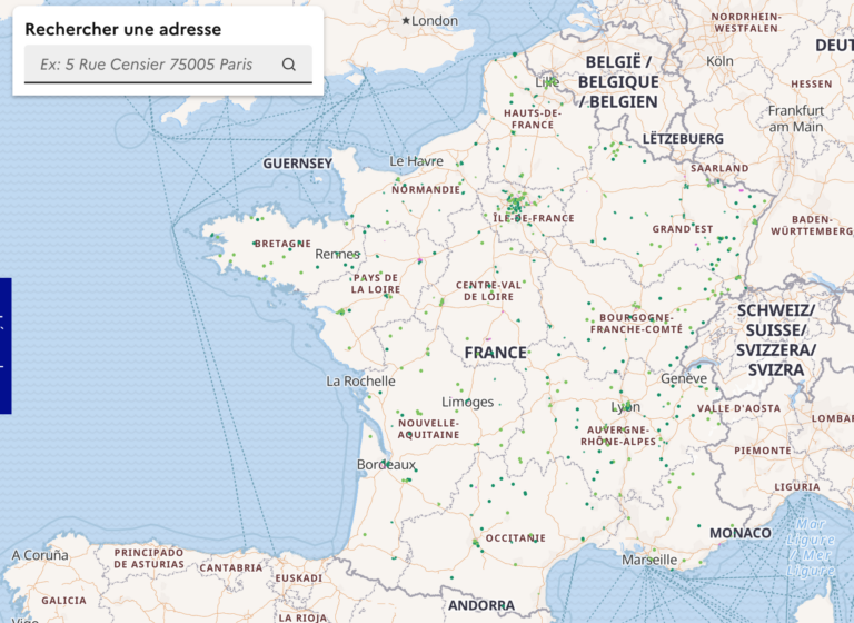 Carte réseau de chaleur