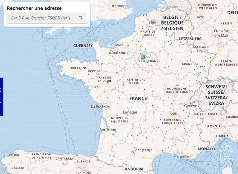 Carte réseau de chaleur