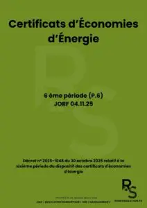 6 eme période CEE Décret n° 2025-1048