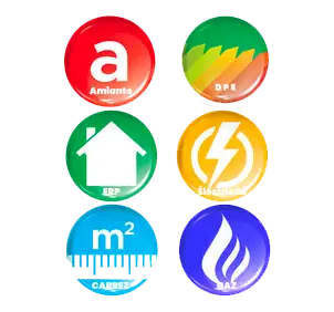 Icones diagnostics immobiliers RONIN SOLUTION